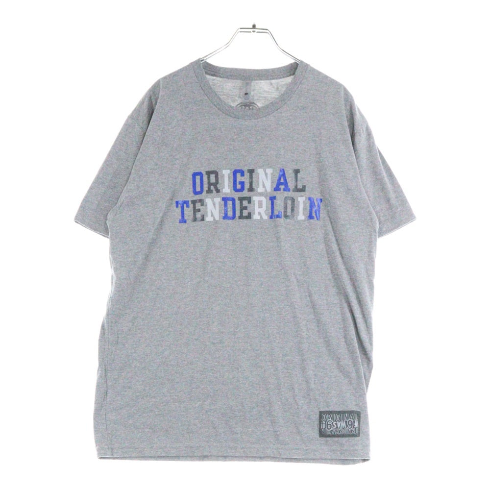 TENDERLOIN(テンダーロイン) 22SS TEE 2A フロントロゴプリント 半袖Tシャツカットソー グレー