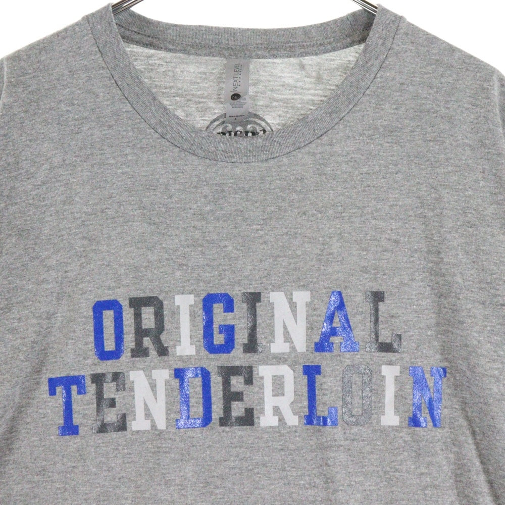 TENDERLOIN(テンダーロイン) 22SS TEE 2A フロントロゴプリント 半袖Tシャツカットソー グレー