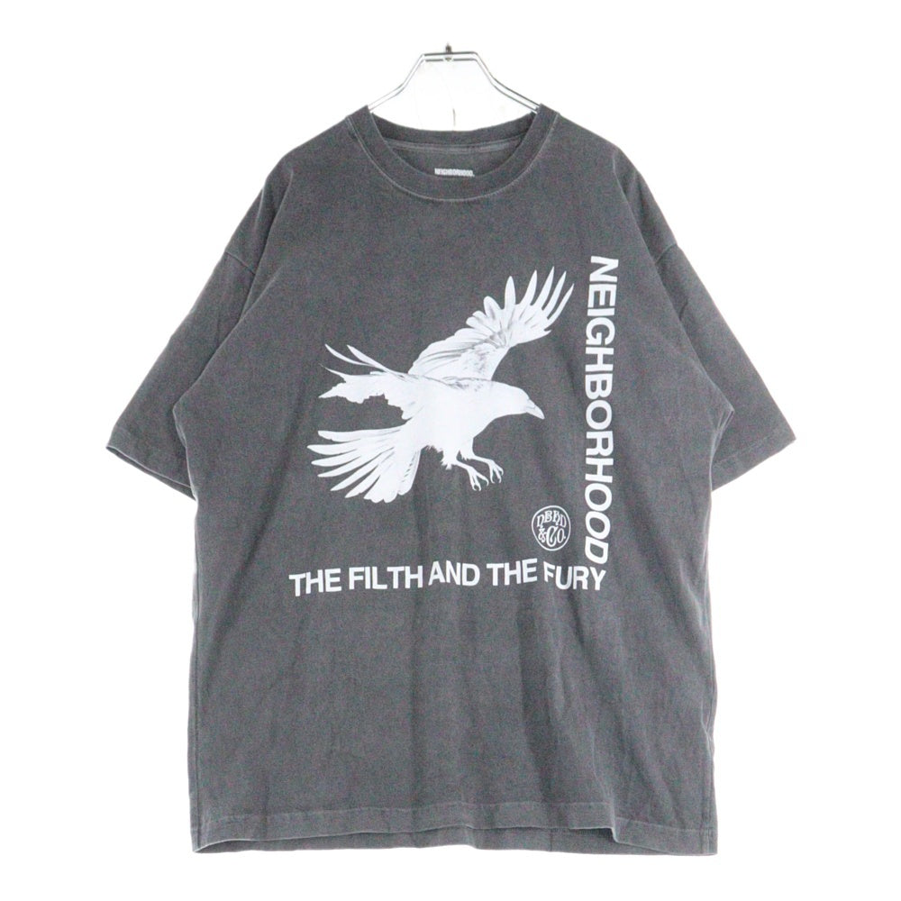 NEIGHBORHOOD(ネイバーフッド) 25SS NH TEE フロントロゴ 半袖Tシャツカットソー チャコールグレー 251PCNH-LT01