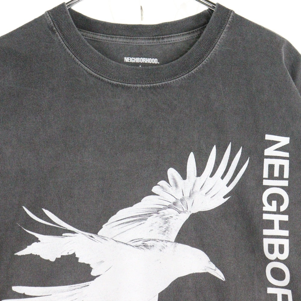 NEIGHBORHOOD(ネイバーフッド) 25SS NH TEE フロントロゴ 半袖Tシャツカットソー チャコールグレー 251PCNH-LT01