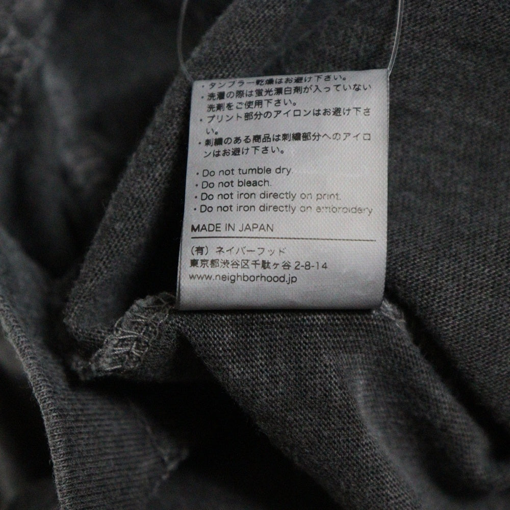 NEIGHBORHOOD(ネイバーフッド) 25SS NH TEE フロントロゴ 半袖Tシャツカットソー チャコールグレー 251PCNH-LT01