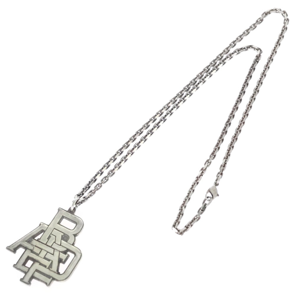 A BATHING APE(アベイシングエイプ) LOGO NECKLESS レイヤードロゴ ネックレス シルバー
