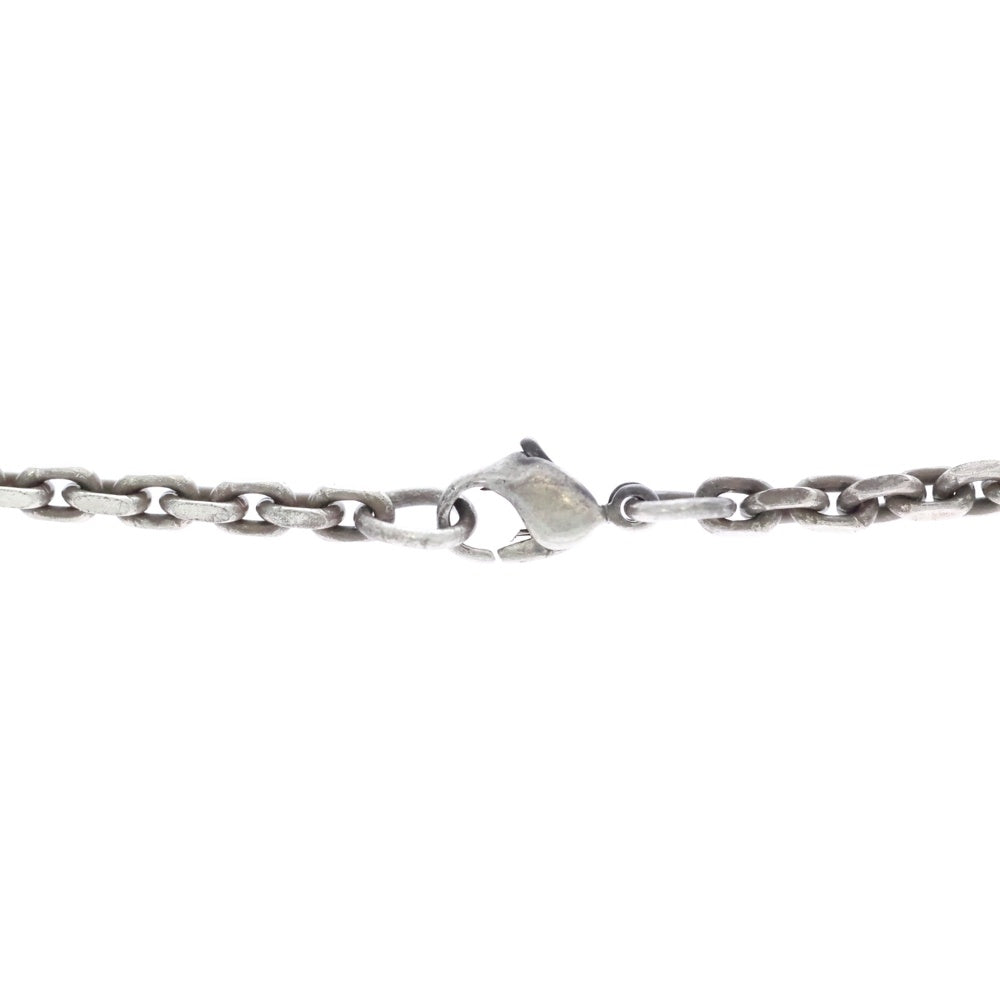 A BATHING APE(アベイシングエイプ) LOGO NECKLESS レイヤードロゴ ネックレス シルバー