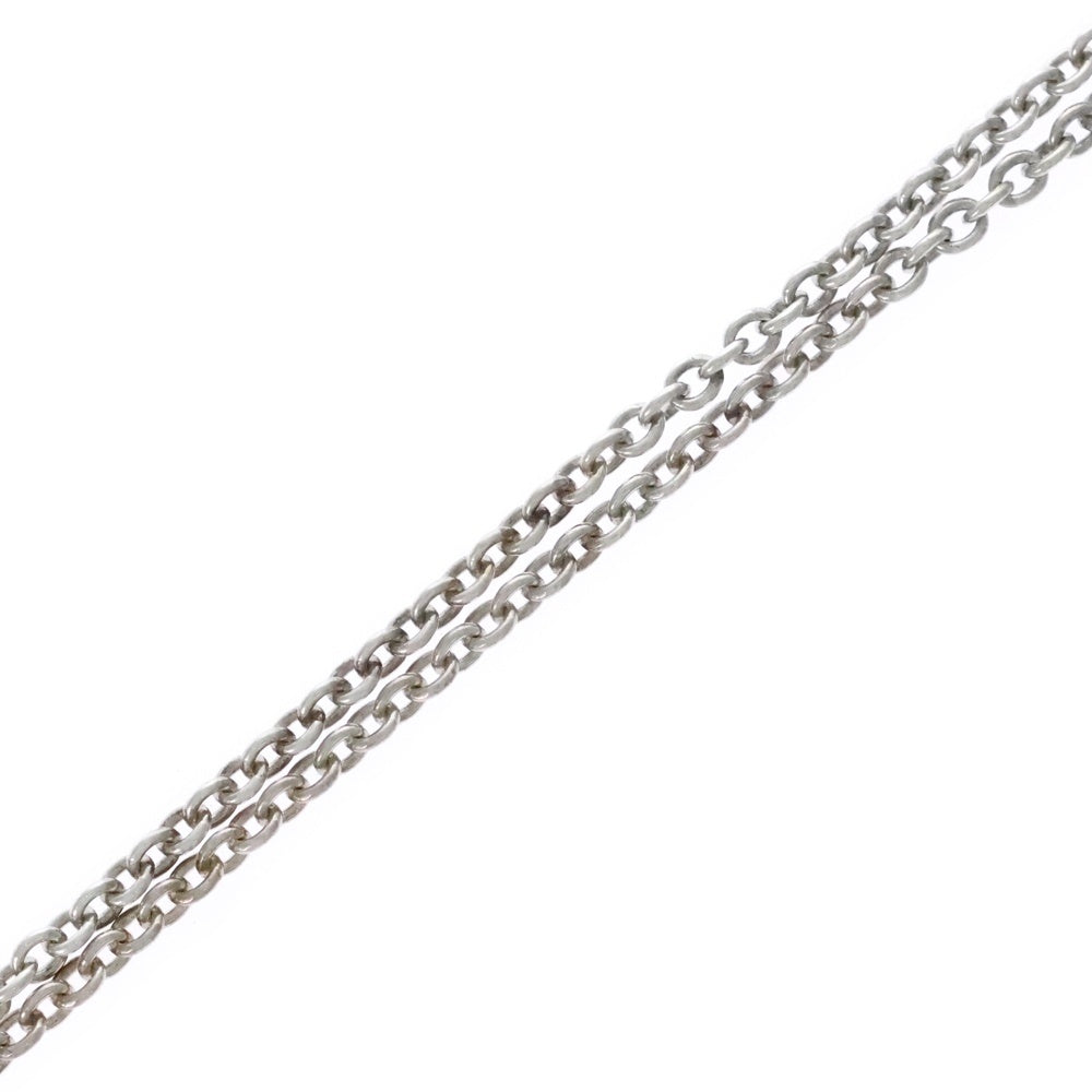 A BATHING APE(アベイシングエイプ) LOGO NECKLESS ロゴネックレス シルバー