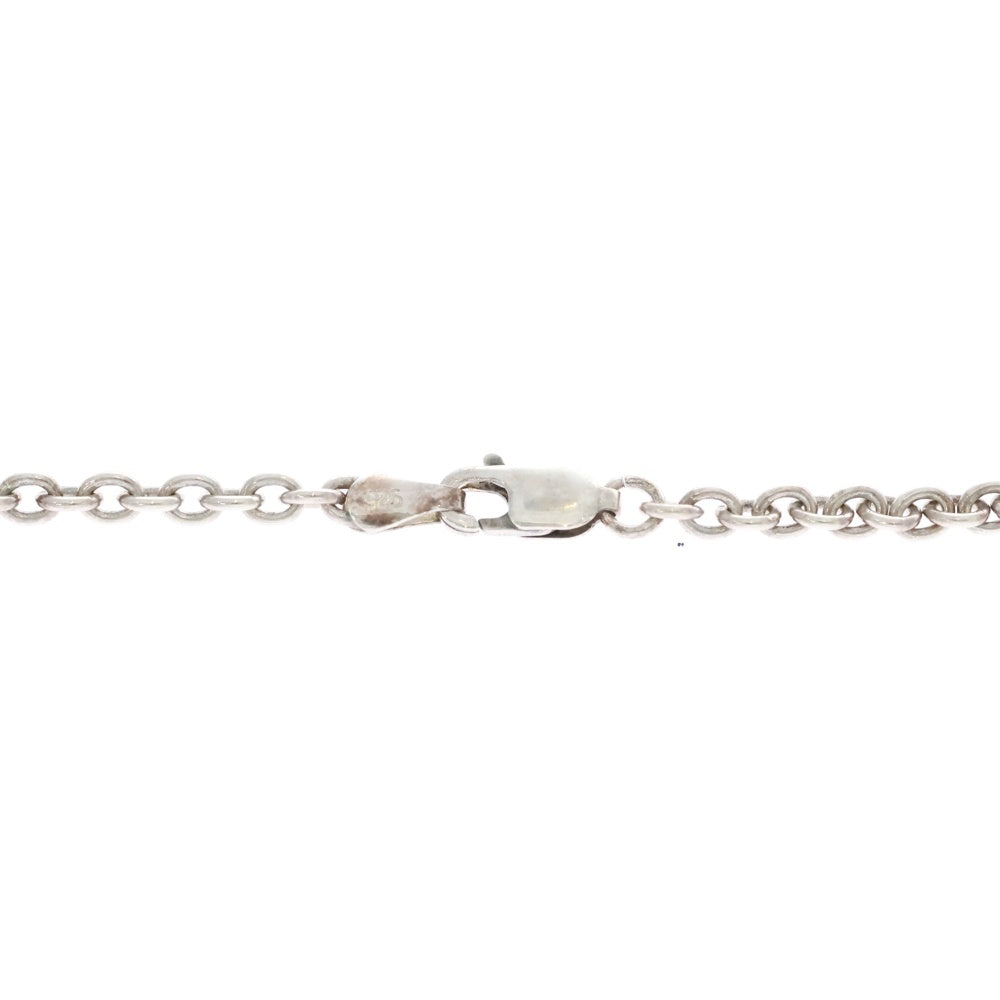 A BATHING APE(アベイシングエイプ) LOGO NECKLESS ロゴネックレス シルバー