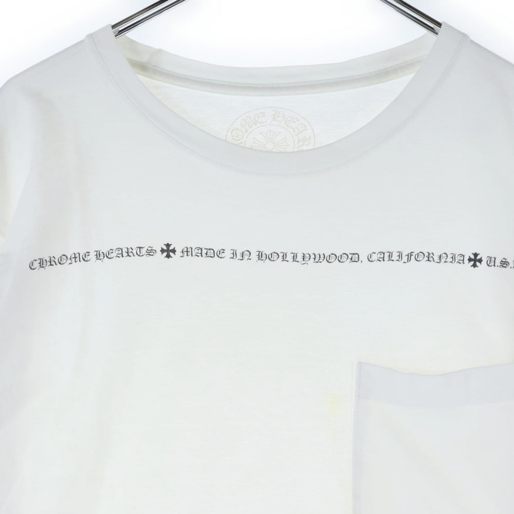 CHROME HEARTS(クロムハーツ) CH PLUS L S CHプラス アームプリント 長袖Tシャツ ロングスリーブカットソー ホワイト
