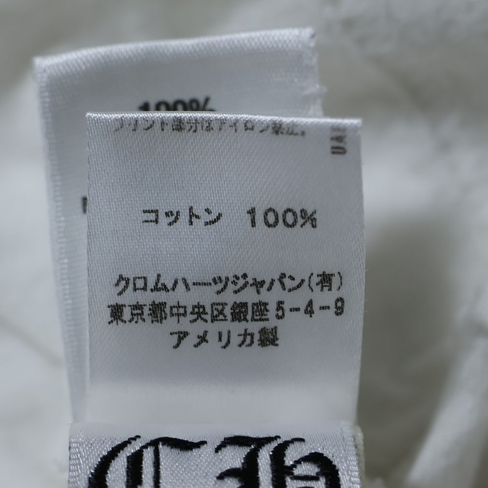 CHROME HEARTS(クロムハーツ) CH PLUS L S CHプラス アームプリント 長袖Tシャツ ロングスリーブカットソー ホワイト