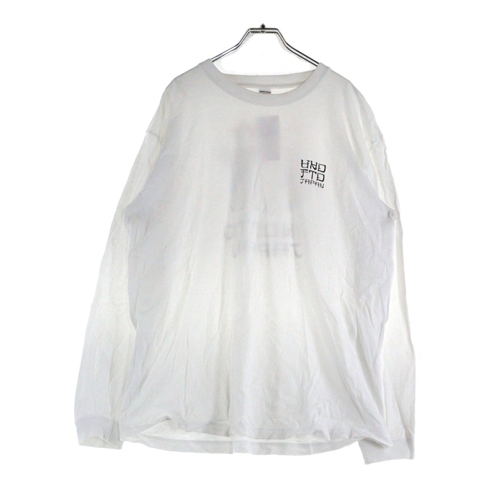 UNDEFEATED(アンディフィーテッド) UKIYOE SUMO L/S TEE バックプリント長袖Tシャツ カットソー ホワイト 777078001505