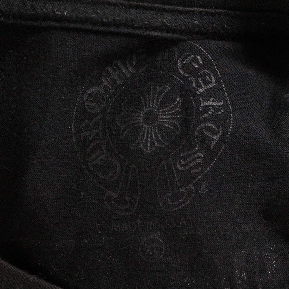 CHROME HEARTS(クロムハーツ) MLTCOL CEM CRS LS マルチセメタリークロスプリント ロングスリーブ 長袖Tシャツ ブラック