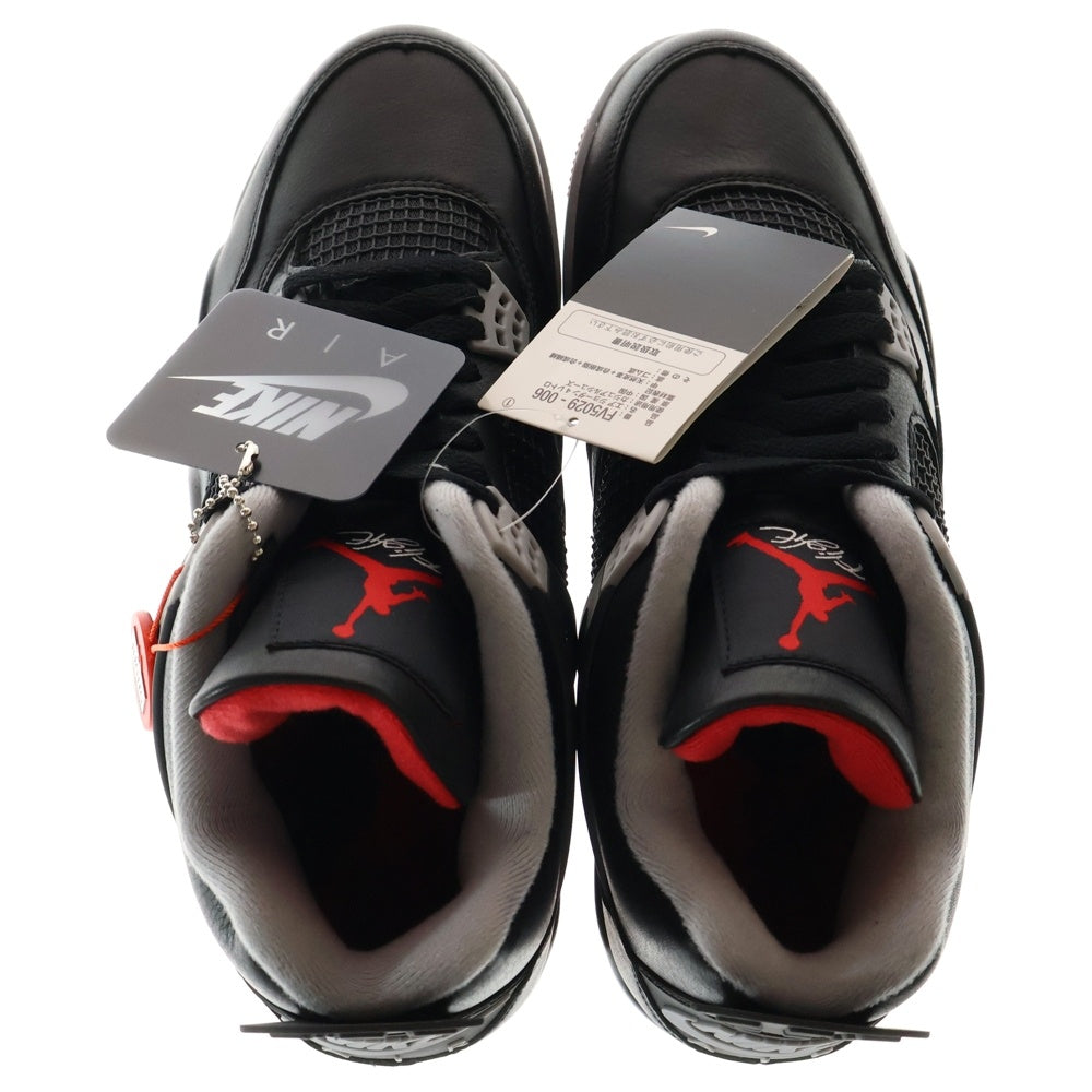 NIKE(ナイキ) AIR JORDAN 4 Retro Bred Reimagined FV5029‐006 エアジョーダン4 ブレッド リイマジンド ハイカットスニーカー ブラック US10.5/28.5cm