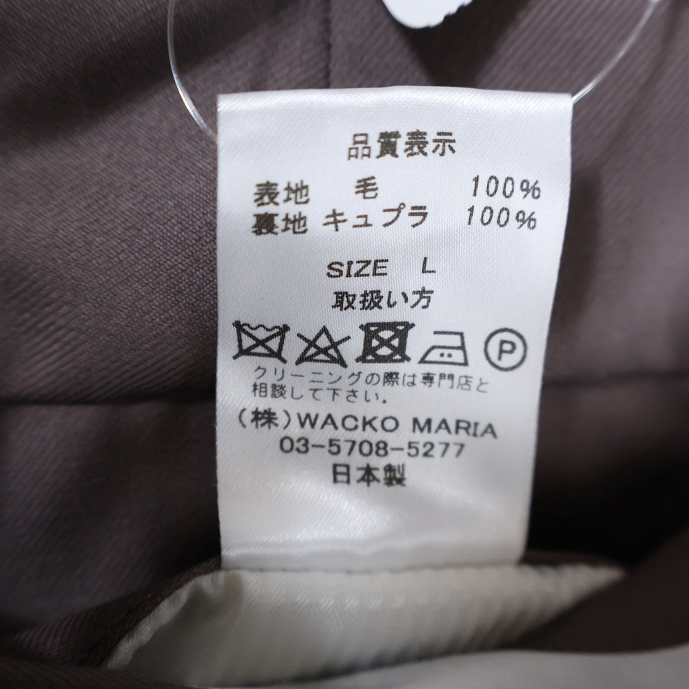 WACKO MARIA(ワコマリア) Ermenegildo Zegna PLEATED TROUSERS プリーツ スラックス パンツ パープル