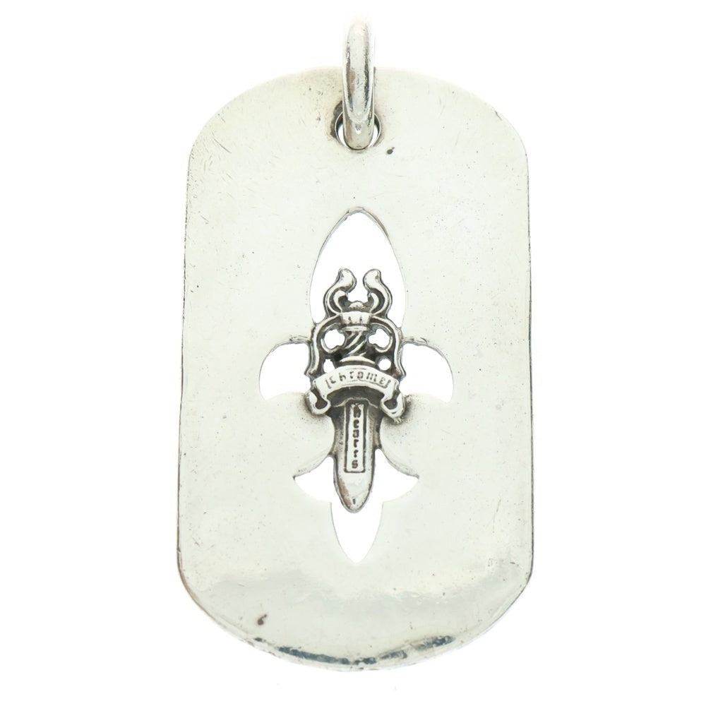 CHROME HEARTS(クロムハーツ) D TAG LRG FLE DAG フレア ダガー ラージ ドッグタグ ペンダントトップ シルバー
