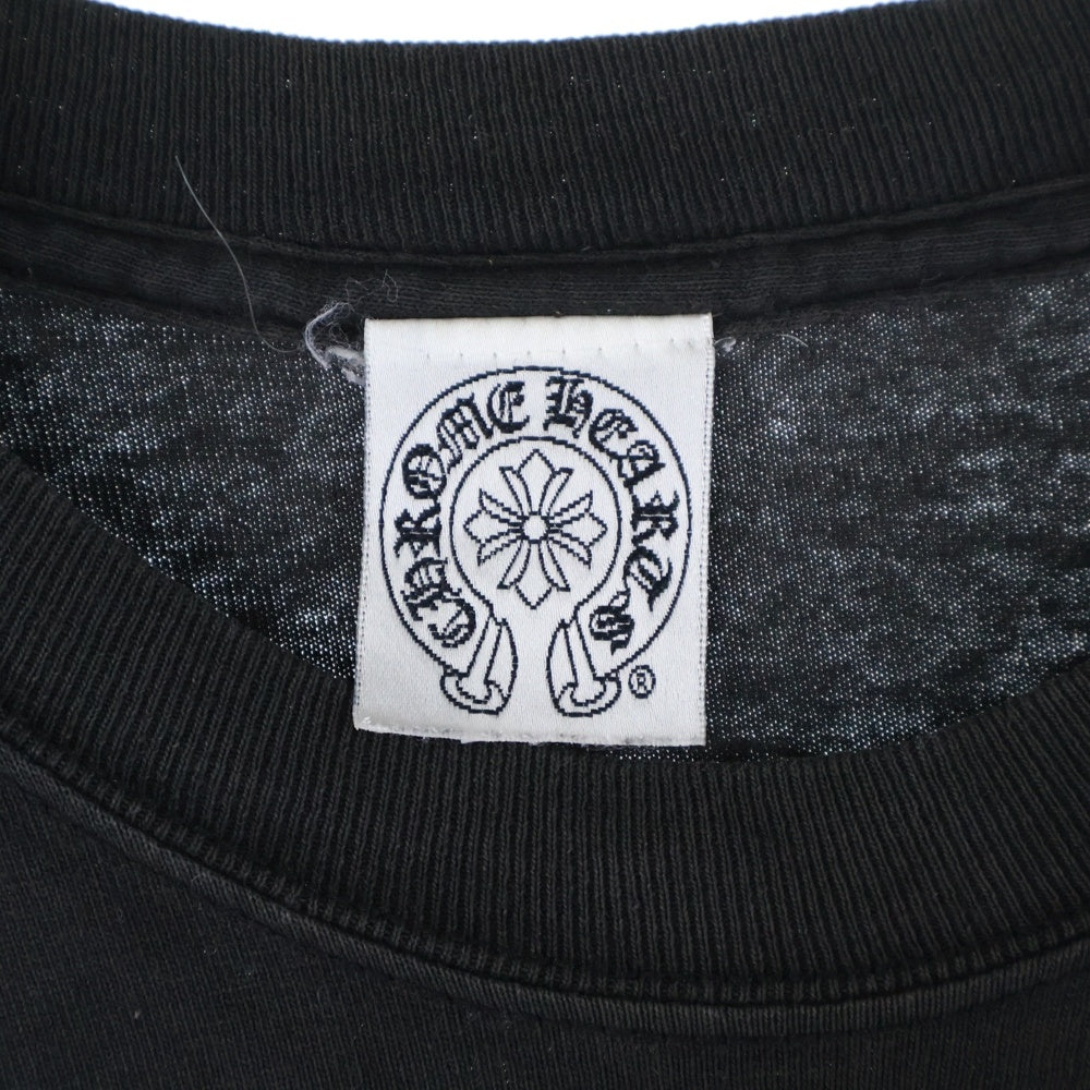 CHROME HEARTS(クロムハーツ) OLD オールドモデル バックホースシュー ダガープリントポケット 半袖Tシャツ カットソー ブラック