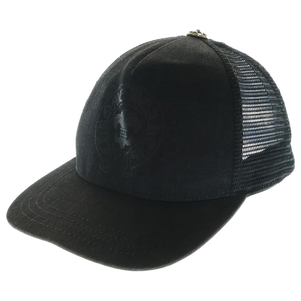 CHROME HEARTS(クロムハーツ) Trucker Cap BS Flare Print Cross Ball Mesh BSフレア トラッカーメッシュキャップ ブラック
