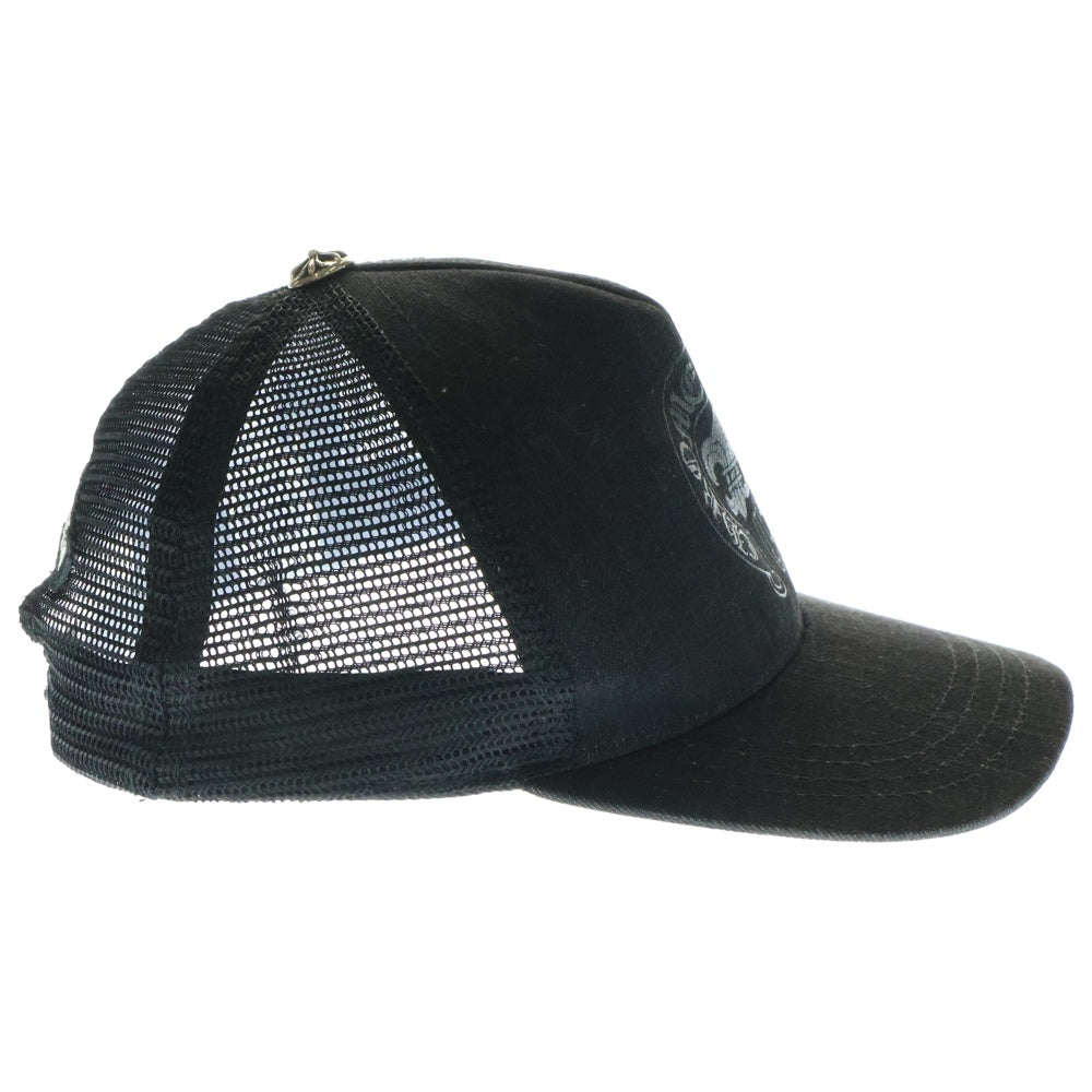 CHROME HEARTS(クロムハーツ) Trucker Cap BS Flare Print Cross Ball Mesh BSフレア トラッカーメッシュキャップ ブラック