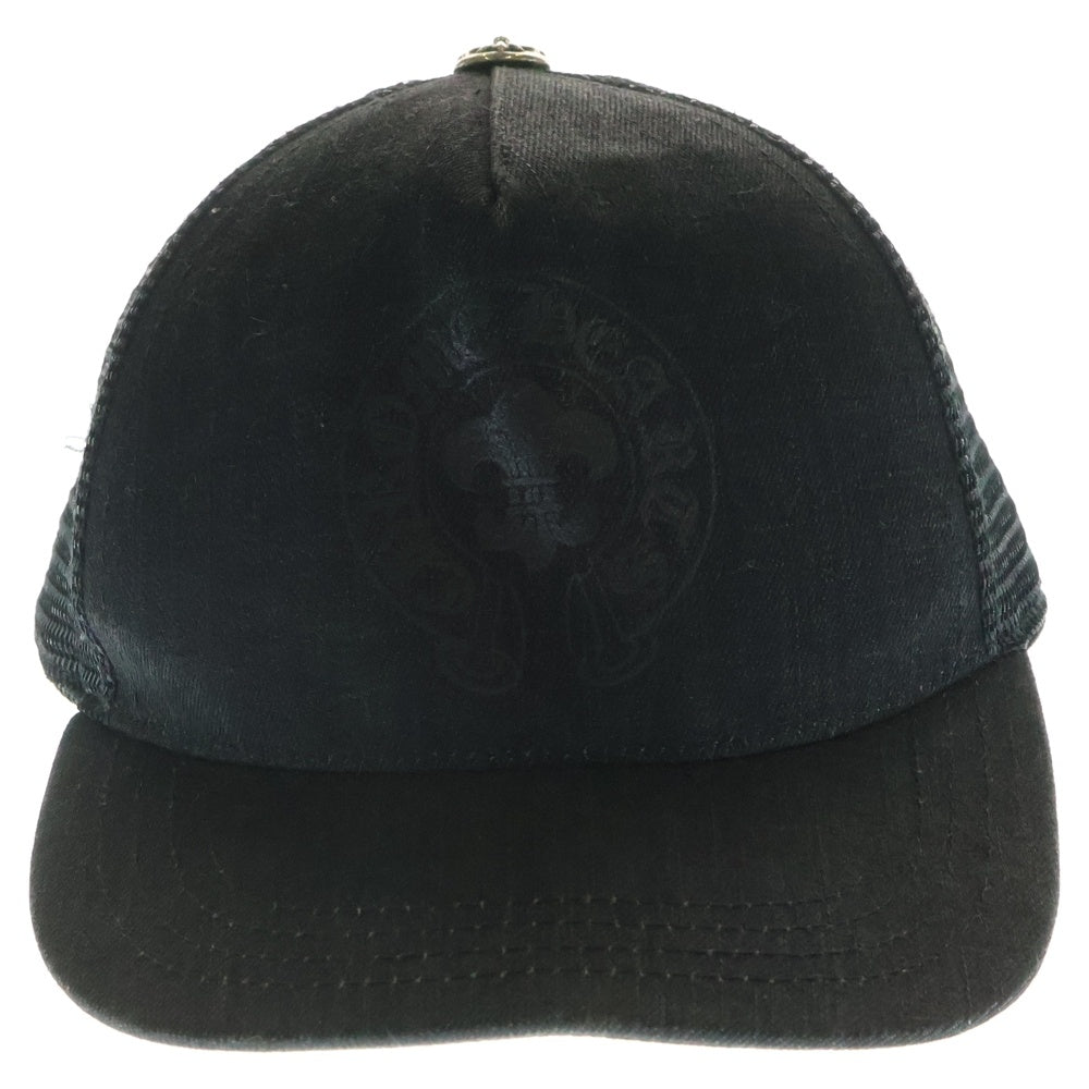 CHROME HEARTS(クロムハーツ) Trucker Cap BS Flare Print Cross Ball Mesh BSフレア トラッカーメッシュキャップ ブラック
