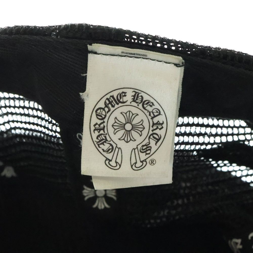CHROME HEARTS(クロムハーツ) Trucker Cap BS Flare Print Cross Ball Mesh BSフレア トラッカーメッシュキャップ ブラック