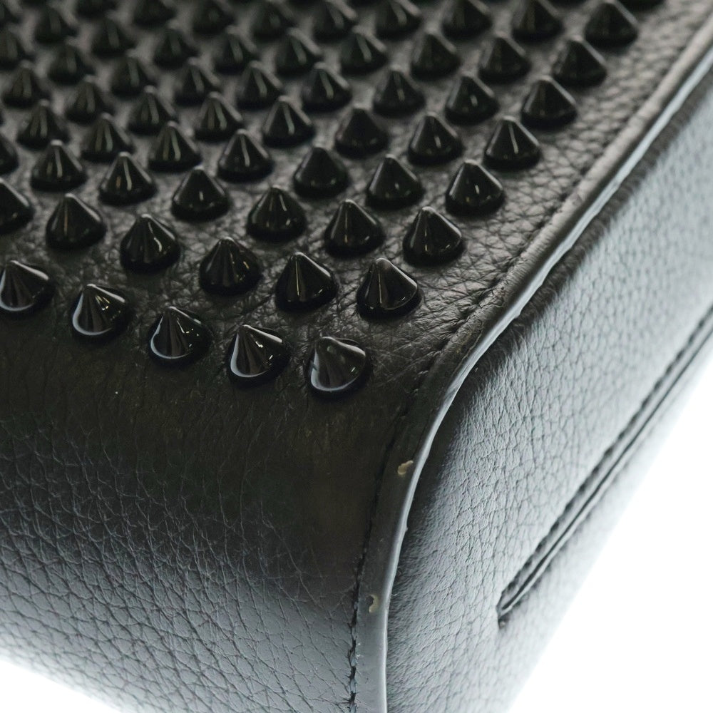 CHRISTIAN LOUBOUTIN(クリスチャンルブタン) ベンチレポーター ミディアム ショルダーバッグ ブラック/レッド 3195034