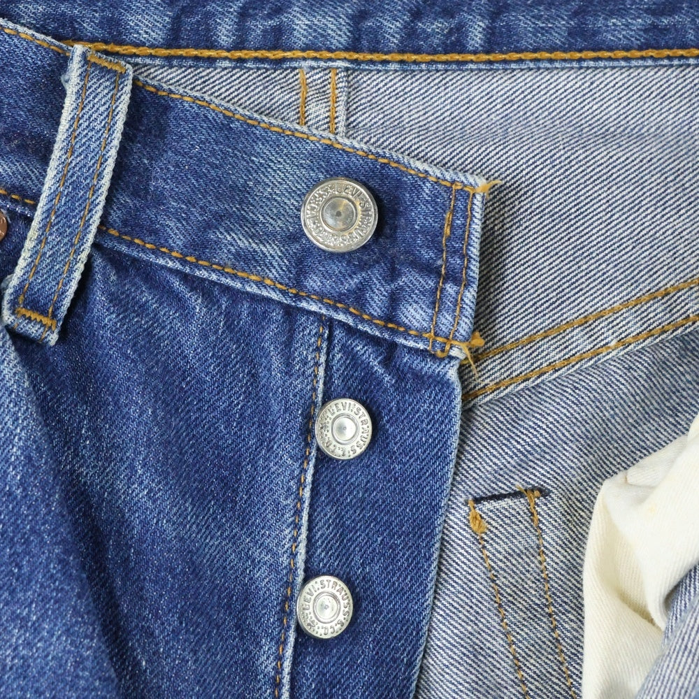 Levi's(リーバイス) 90S 501 VINTAGE ボタン裏555 バレンシア工場 BIG E 紙パッチ ボタンフライデニムパンツ インディゴ