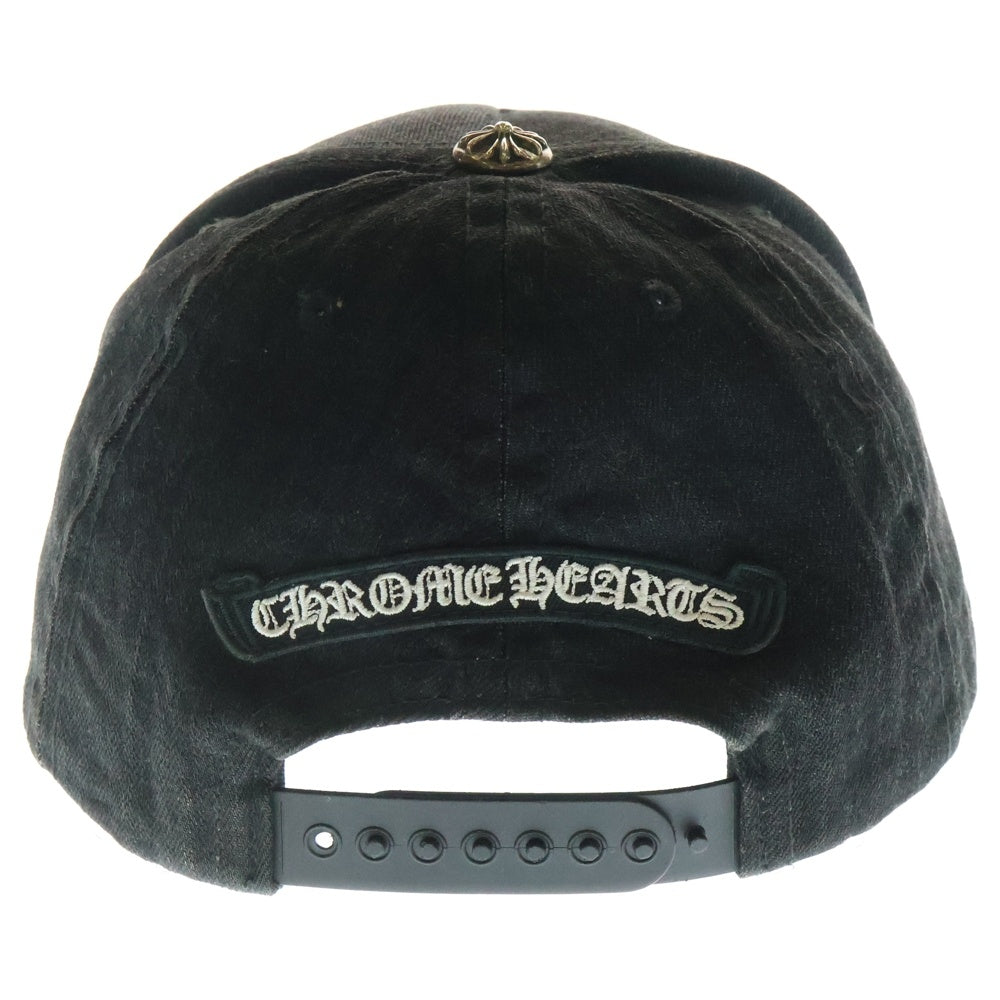 CHROME HEARTS(クロムハーツ) TRUCKER CAP ヴァインダガー刺繍 デニムキャップ 帽子 ブラック