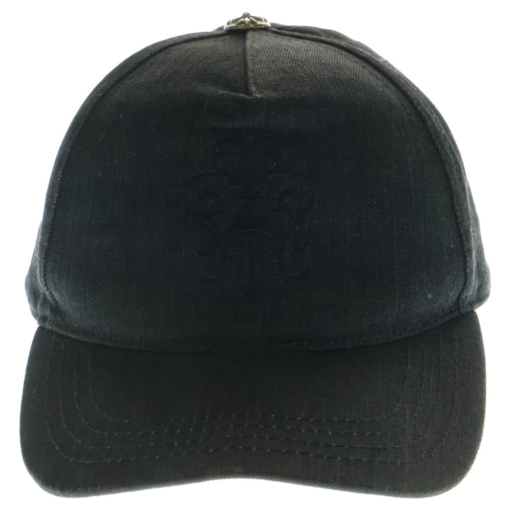 CHROME HEARTS(クロムハーツ) TRUCKER CAP ヴァインダガー刺繍 デニムキャップ 帽子 ブラック