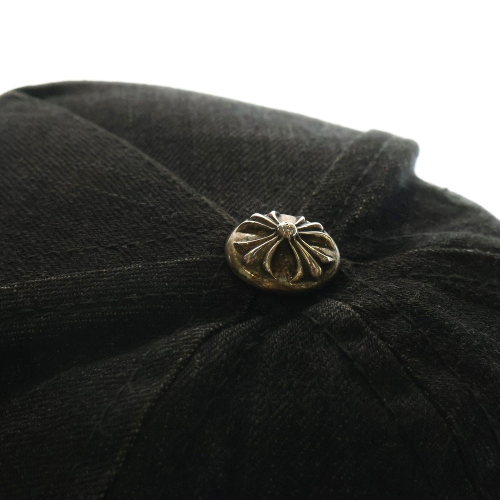 CHROME HEARTS(クロムハーツ) TRUCKER CAP ヴァインダガー刺繍 デニムキャップ 帽子 ブラック