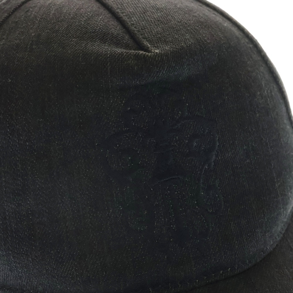 CHROME HEARTS(クロムハーツ) TRUCKER CAP ヴァインダガー刺繍 デニムキャップ 帽子 ブラック