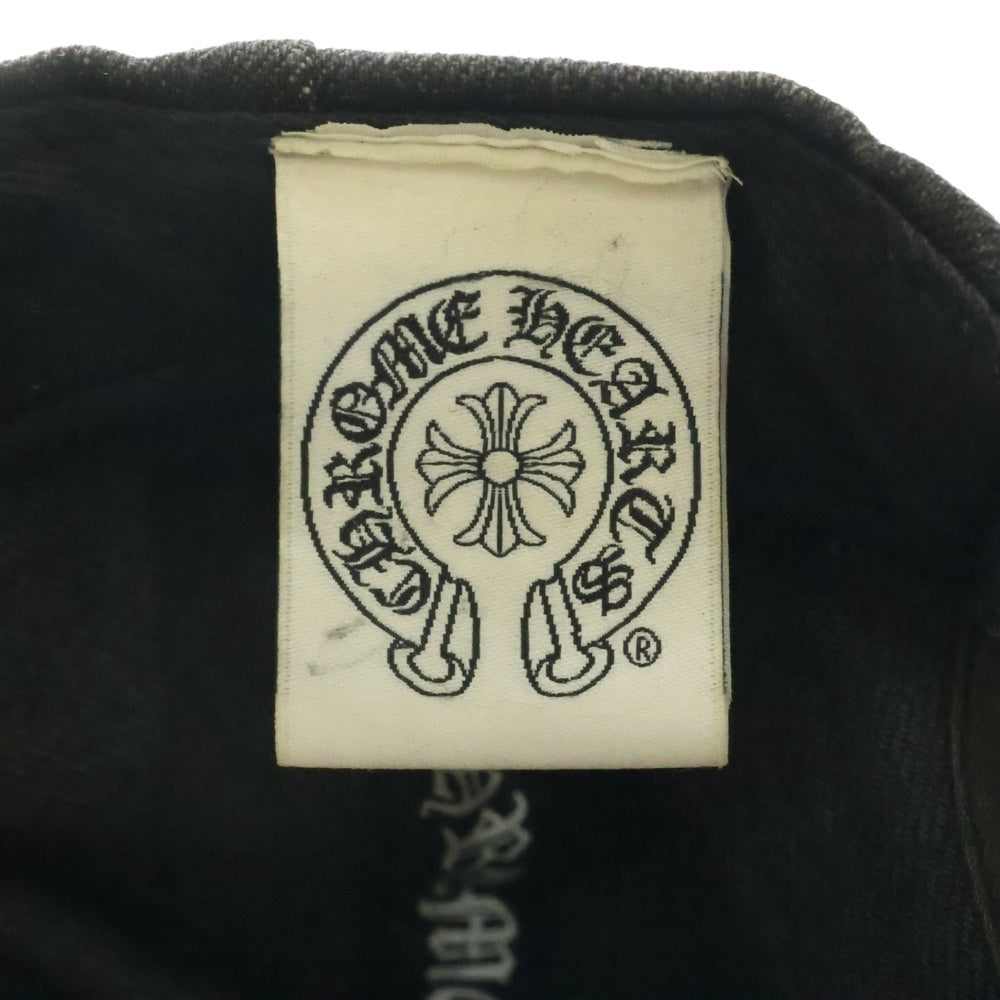 CHROME HEARTS(クロムハーツ) TRUCKER CAP ヴァインダガー刺繍 デニムキャップ 帽子 ブラック