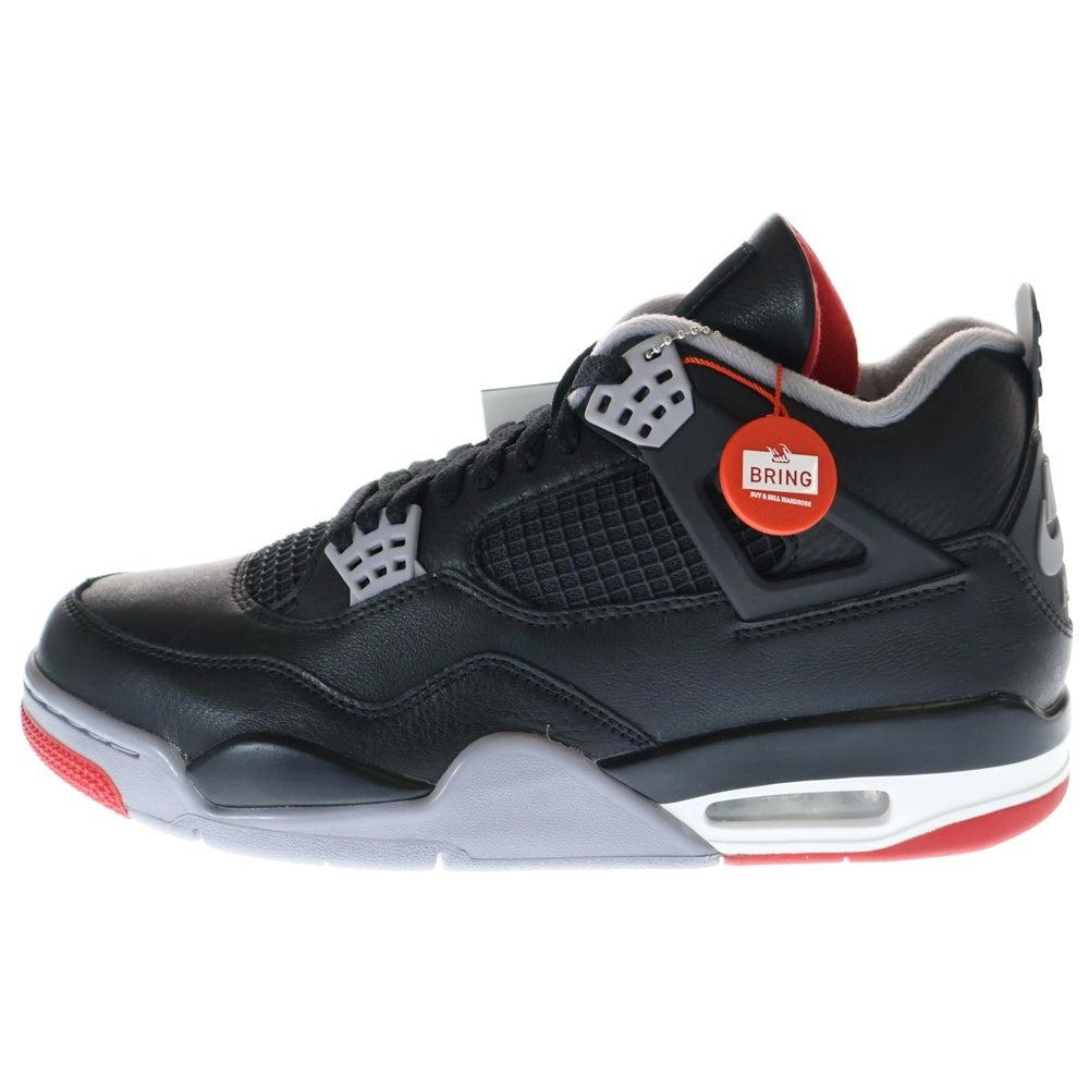 NIKE(ナイキ) AIR JORDAN 4 RETRO BRED REIMAGINED FV5029‐006 エアジョーダン4 ブレッド リイマジンド ハイカットスニーカー ブラック US10/28cm