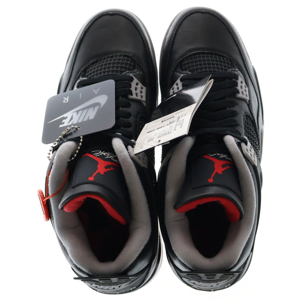 NIKE(ナイキ) AIR JORDAN 4 RETRO BRED REIMAGINED FV5029‐006 エアジョーダン4 ブレッド リイマジンド ハイカットスニーカー ブラック US10/28cm