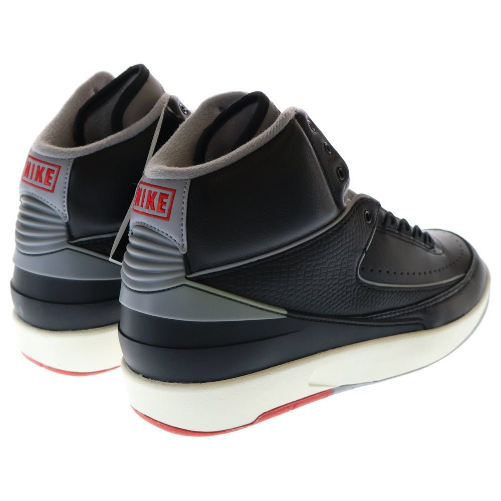 NIKE(ナイキ) AIR JORDAN 2 RETRO BLACK CEMENT DR8884-001 エアジョーダン2 ブラックセメント ハイカットスニーカー ブラック US10/28cm