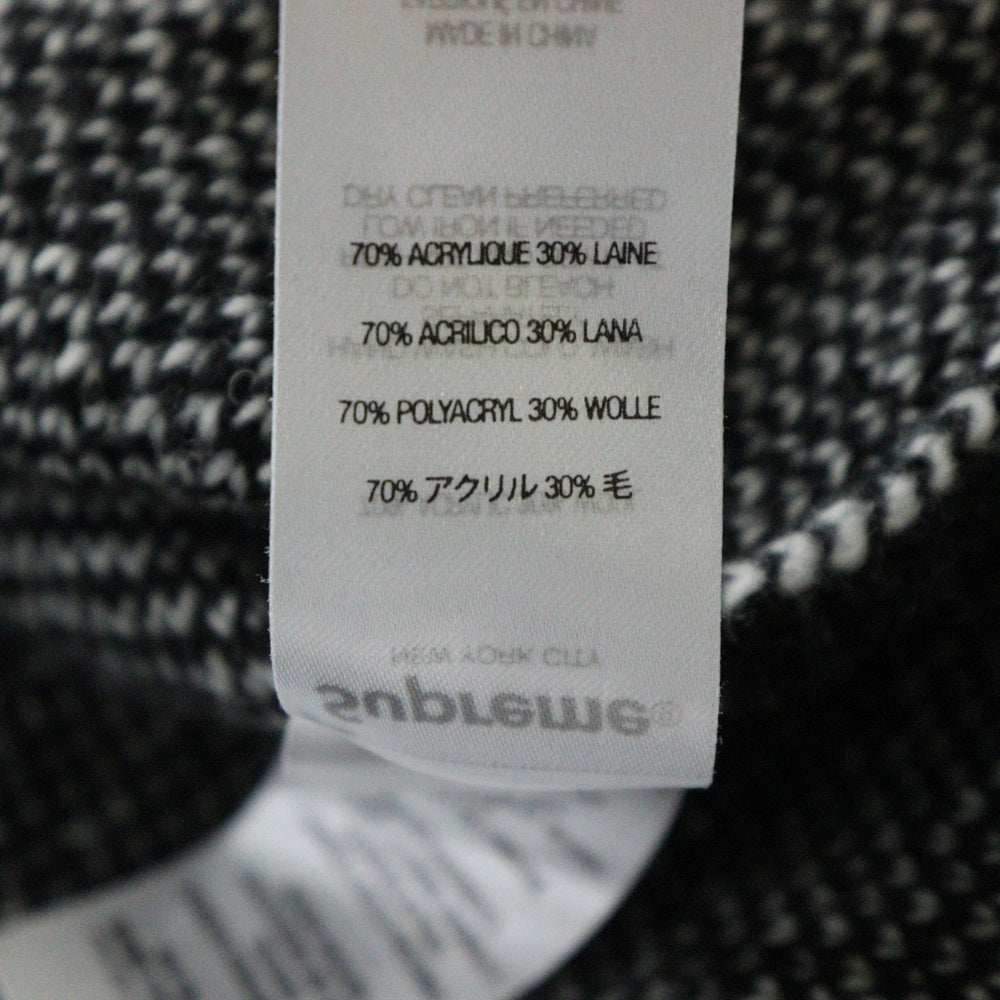 SUPREME(シュプリーム) 24AW Back Stripe Sweater バックストライプ セーター ブラック
