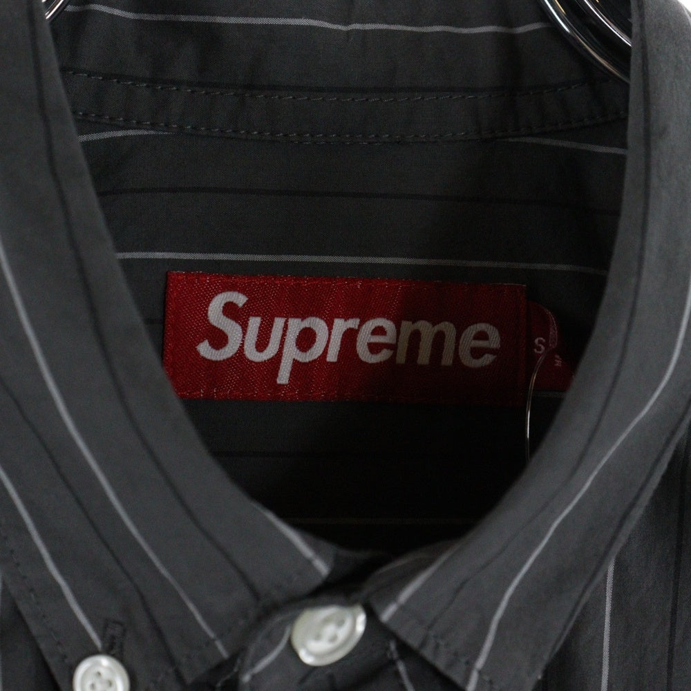 SUPREME(シュプリーム) 24AW Loose Fit Stripe Shirt ルーズフィット ストライプ 長袖シャツ グレー