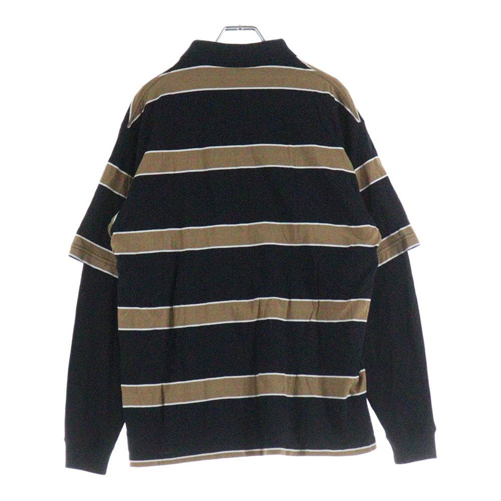 SUPREME(シュプリーム) 24AW × Dickies Thermal Polo ディッキーズ サーマルポロ 長袖Tシャツ カットソー ブラック/ブラウン