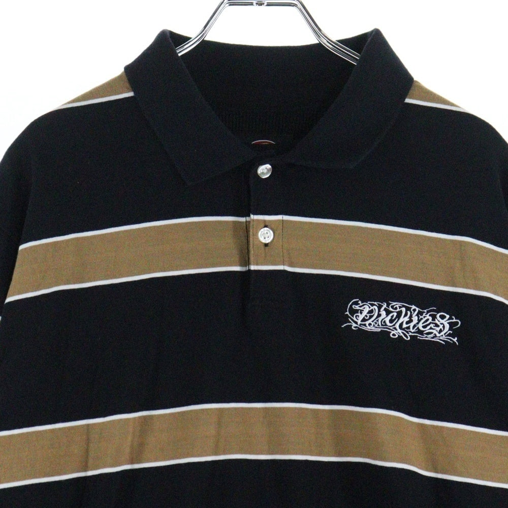 SUPREME(シュプリーム) 24AW × Dickies Thermal Polo ディッキーズ サーマルポロ 長袖Tシャツ カットソー ブラック/ブラウン