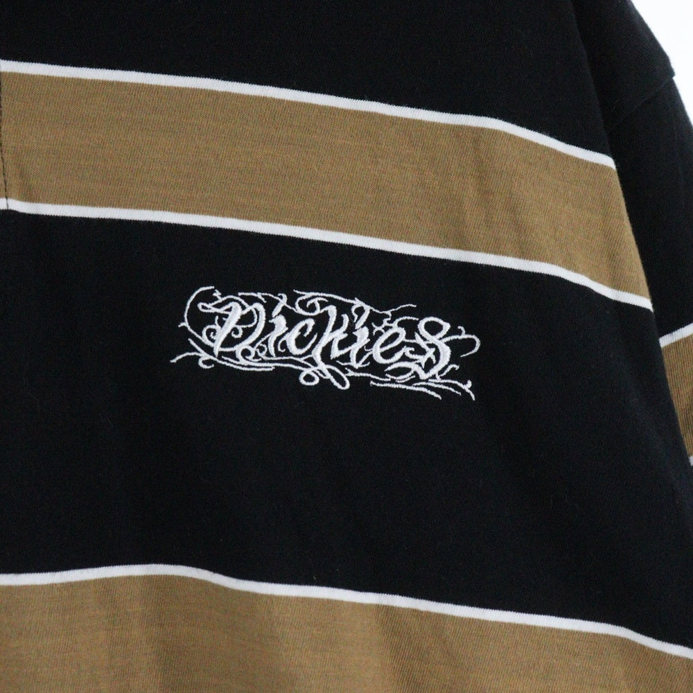 SUPREME(シュプリーム) 24AW × Dickies Thermal Polo ディッキーズ サーマルポロ 長袖Tシャツ カットソー ブラック/ブラウン