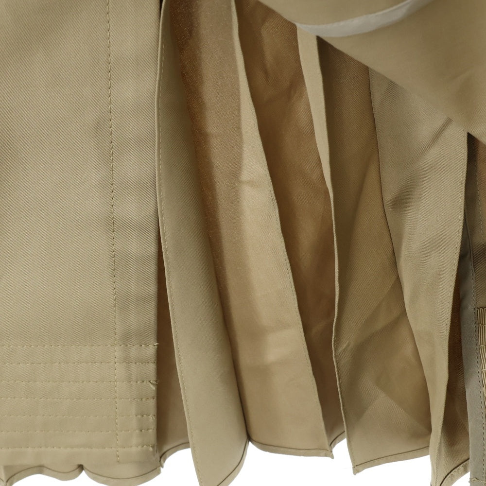 Sacai(サカイ) 23AW Cotton Gabardine Skirt コットンギャバーディンスカート ベージュ レディース 23-06965
