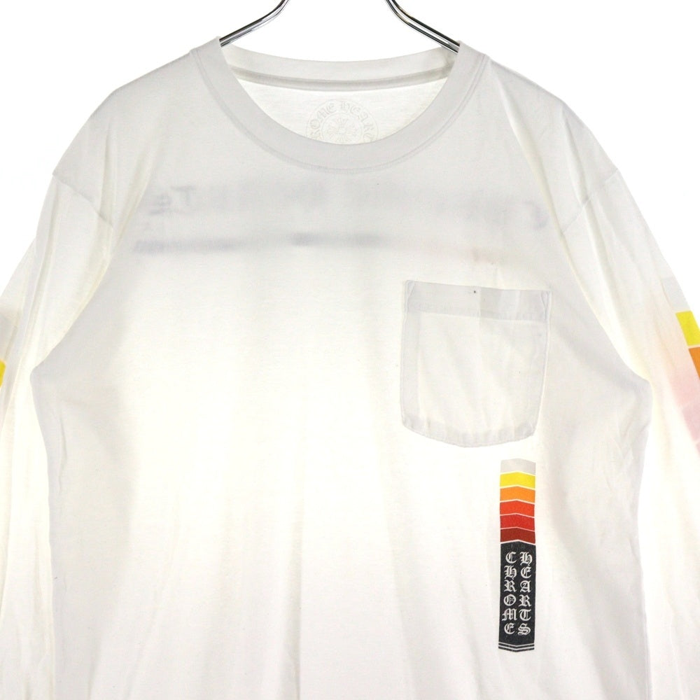 CHROME HEARTS(クロムハーツ) LONG SLEEVE T-SHIRT POCKET HOLLYWOOD 長袖TシャツロンTロングスリーブ ホワイト