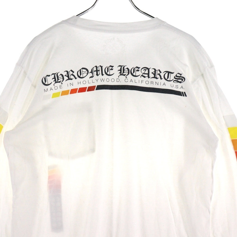 CHROME HEARTS(クロムハーツ) LONG SLEEVE T-SHIRT POCKET HOLLYWOOD 長袖TシャツロンTロングスリーブ ホワイト