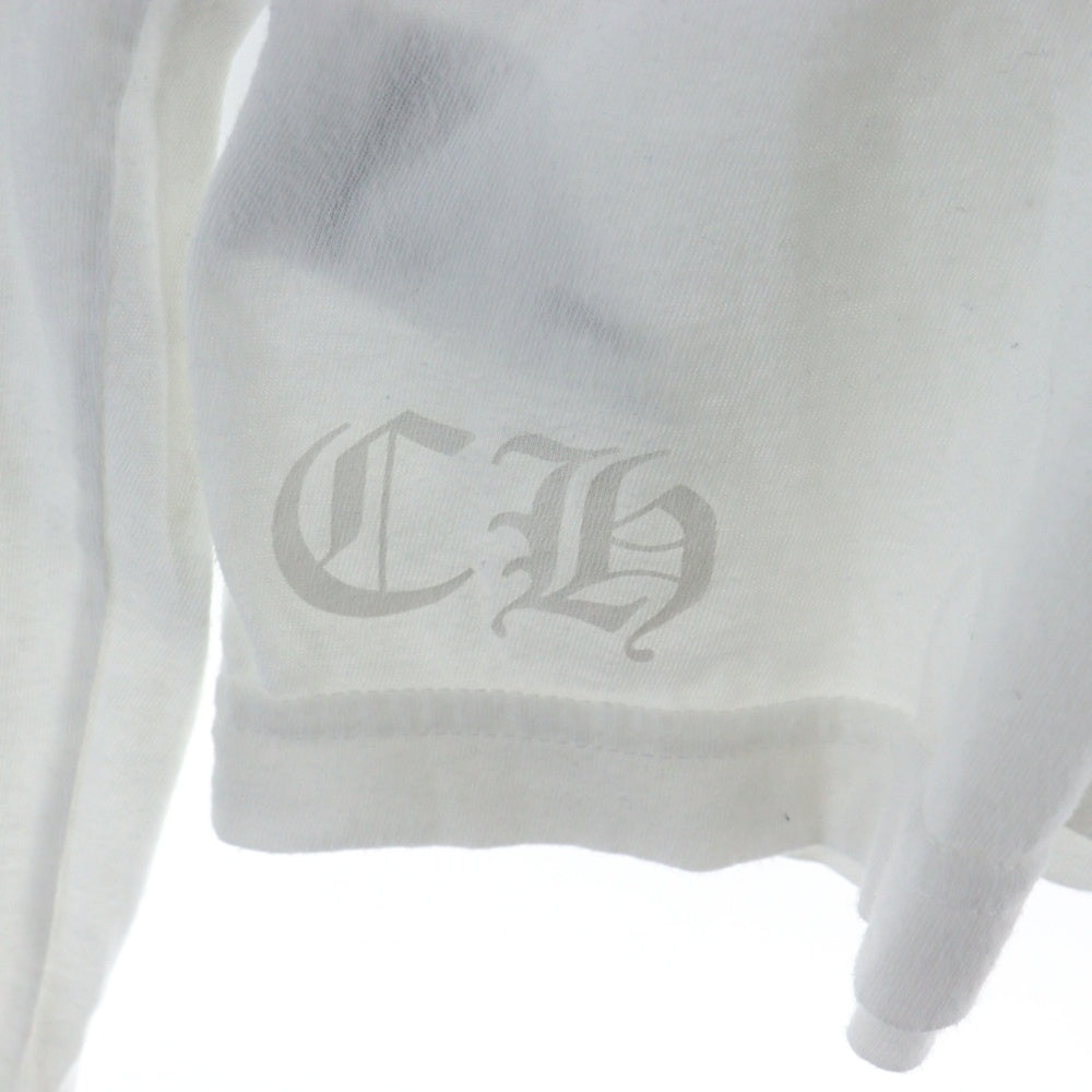 CHROME HEARTS(クロムハーツ) LONG SLEEVE T-SHIRT POCKET HOLLYWOOD 長袖TシャツロンTロングスリーブ ホワイト