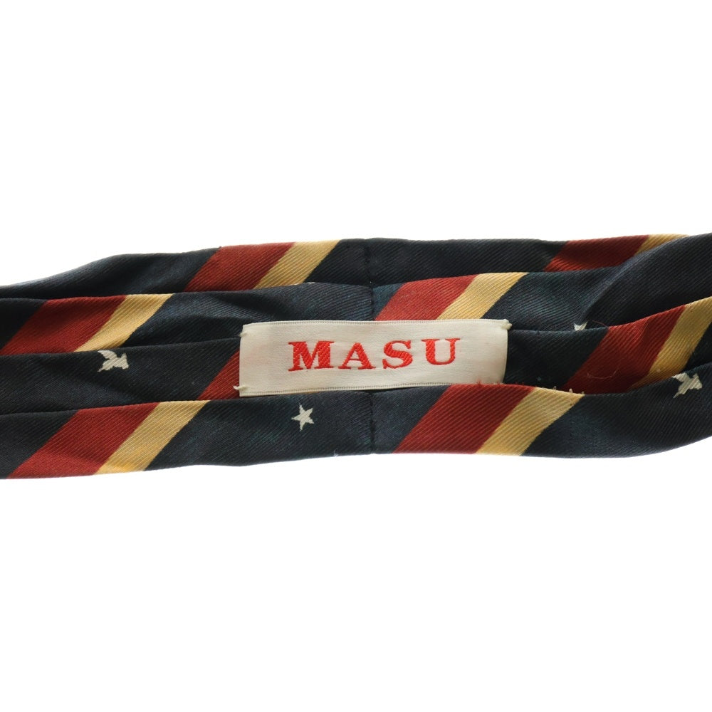 MASU(エムエーエスユー) 25SS ASCOT TIE アスコットタイ ネクタイ スカーフ ネイビー/レッド