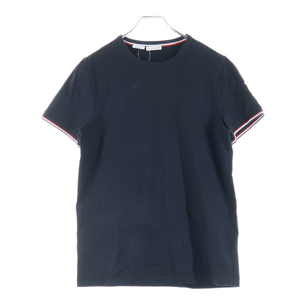 MONCLER(モンクレール) 23SS SLIM FIT スリムフィット トリコロール Tシャツ 半袖カットソー ブラック I10918C71600 87296