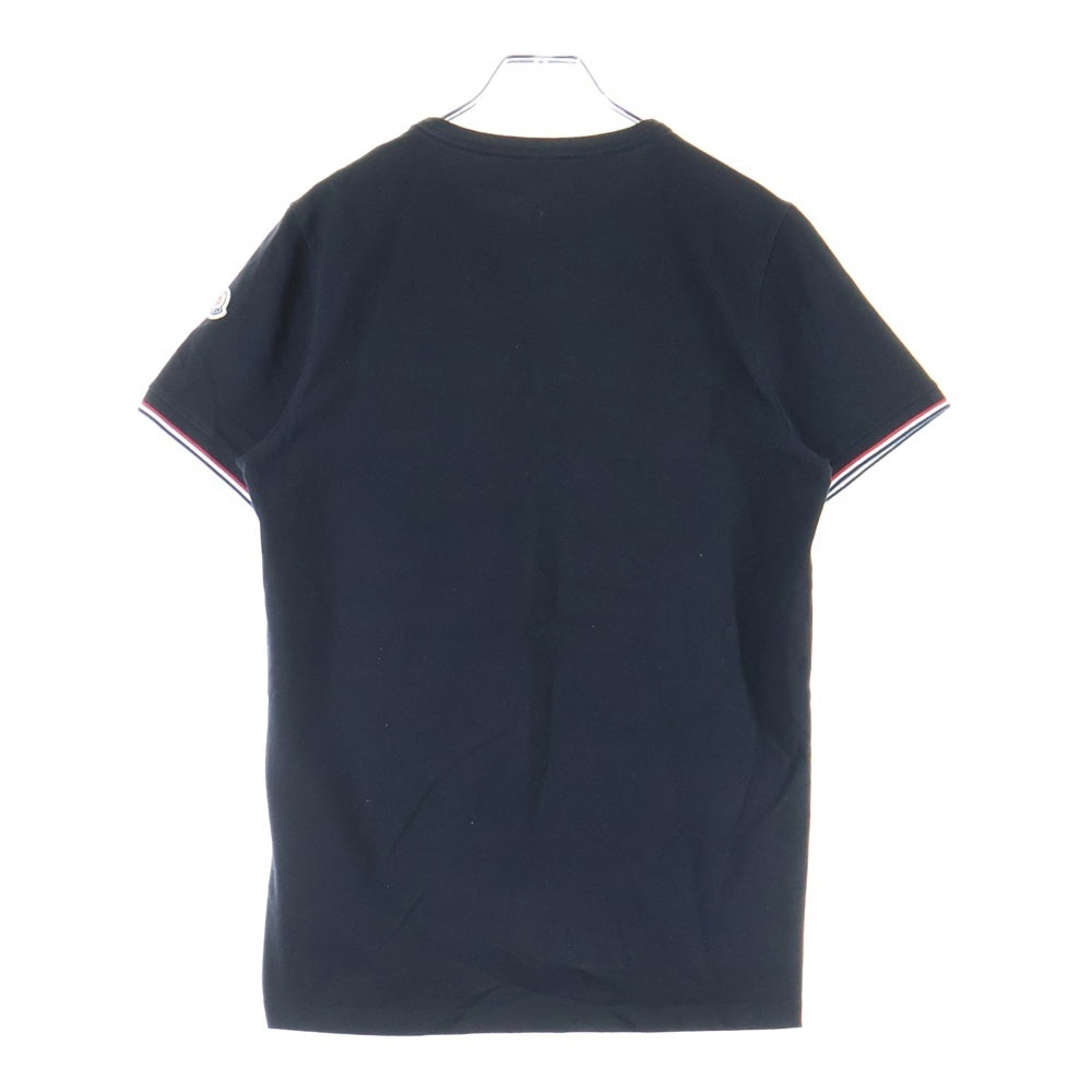 MONCLER(モンクレール) 23SS SLIM FIT スリムフィット トリコロール Tシャツ 半袖カットソー ブラック I10918C71600 87296