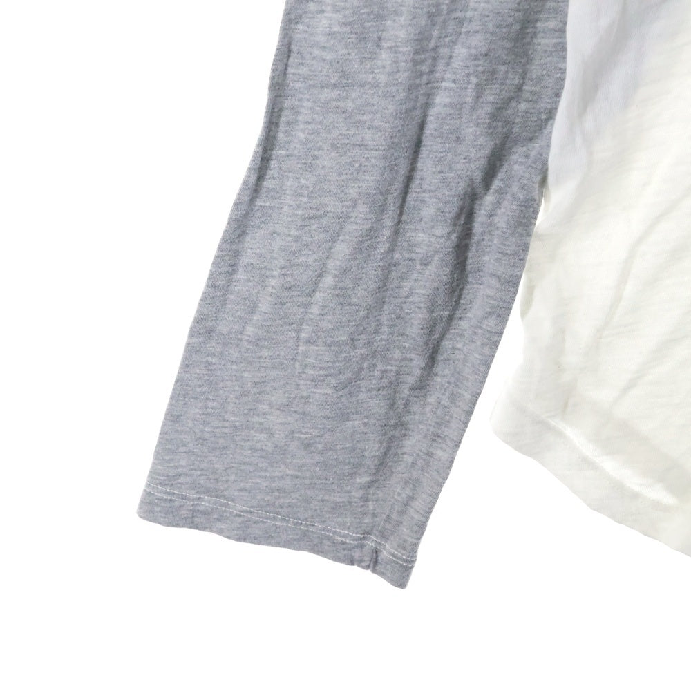 CHROME HEARTS(クロムハーツ) CH L S 2 クロスバックプリント ラグランTシャツ ロングカットソー ホワイト/グレー