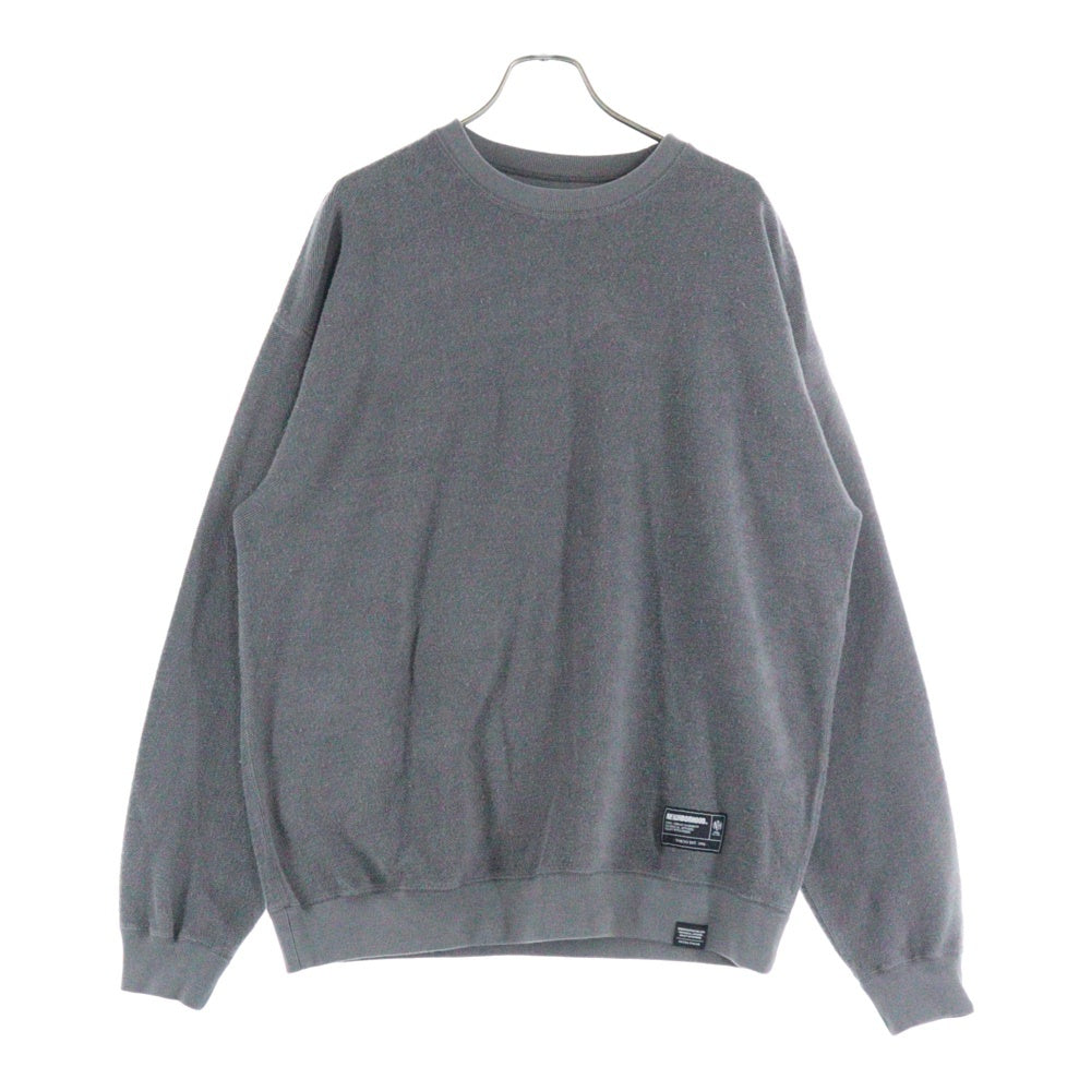 NEIGHBORHOOD(ネイバーフッド) 25AW REVERSIBLE SWEAT SHIRT L/S リバーシブル スウェットシャツ クルーネック グレー 252UWNH-CSM07