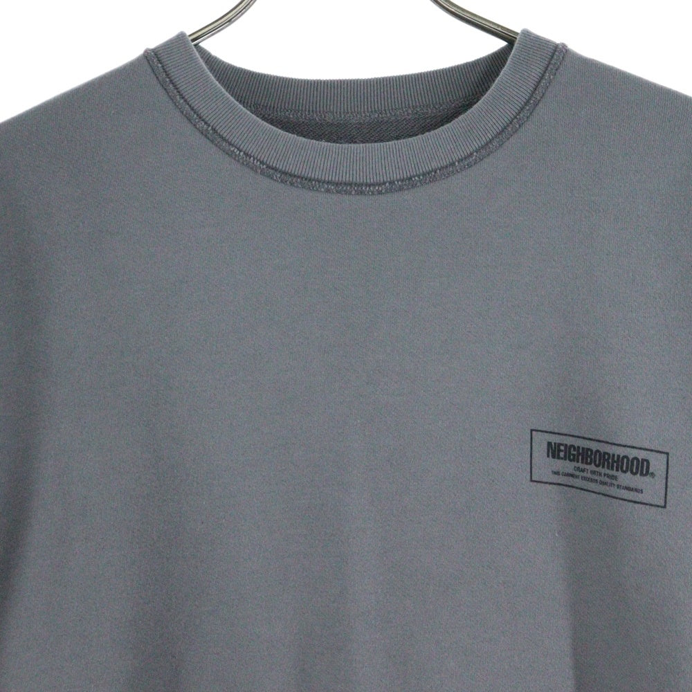 NEIGHBORHOOD(ネイバーフッド) 25AW REVERSIBLE SWEAT SHIRT L/S リバーシブル スウェットシャツ クルーネック グレー 252UWNH-CSM07