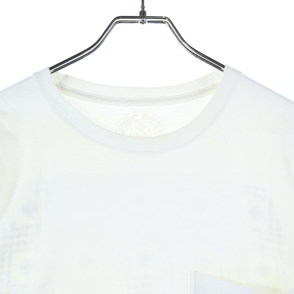 CHROME HEARTS(クロムハーツ) Back Print Logo バックプリント ロゴ ロンT 長袖ロングスリーブカットソー ホワイト
