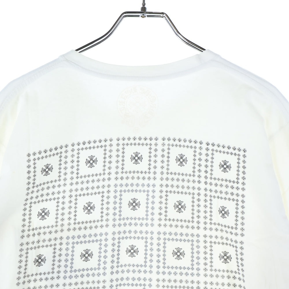 CHROME HEARTS(クロムハーツ) Back Print Logo バックプリント ロゴ ロンT 長袖ロングスリーブカットソー ホワイト