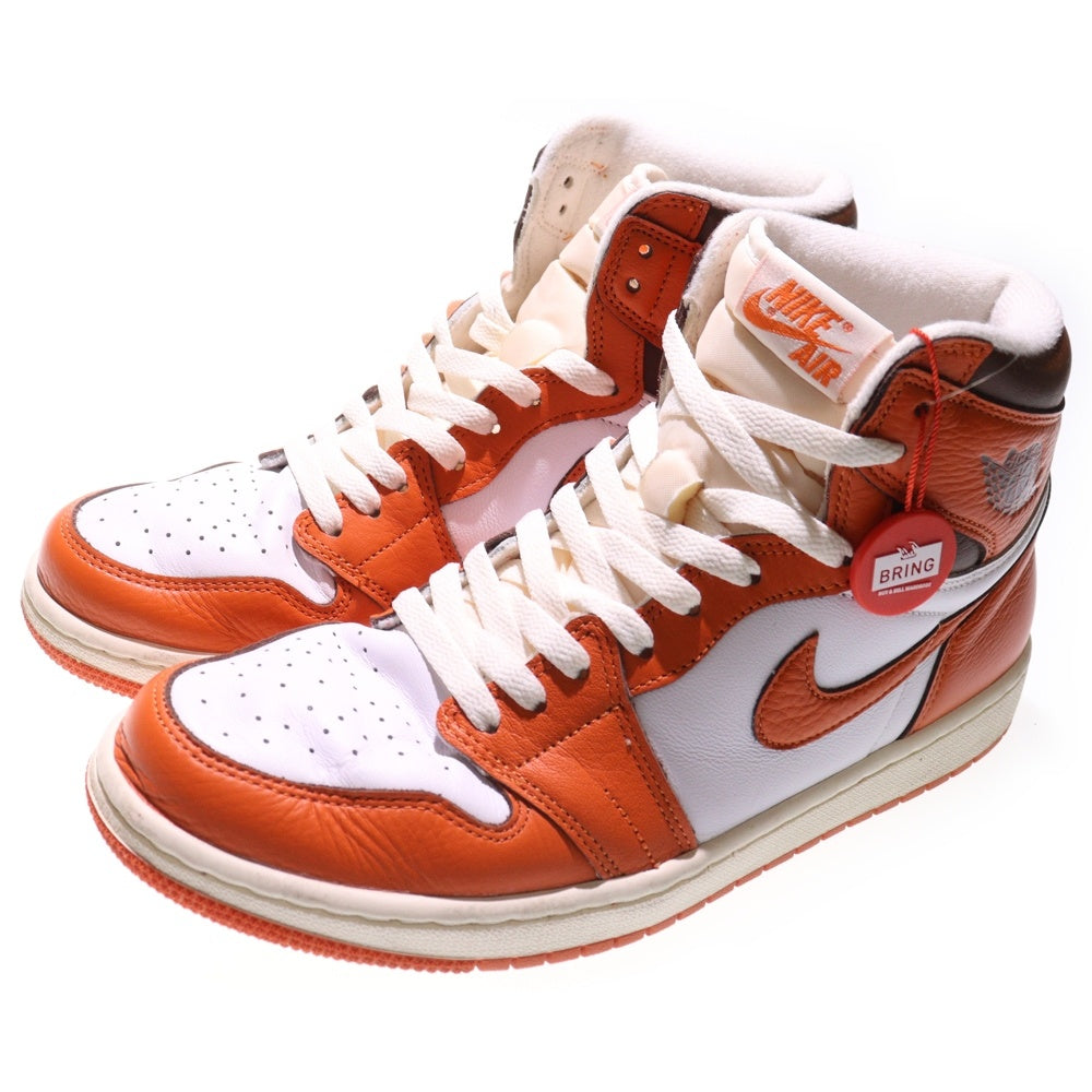 NIKE(ナイキ) WMNS AIR JORDAN 1 HIGH OG STARFISH DO9369-101 ウィメンズ エアジョーダン1 スターフィッシュ ハイカットスニーカー ホワイト/オレンジ US11/28.0cm