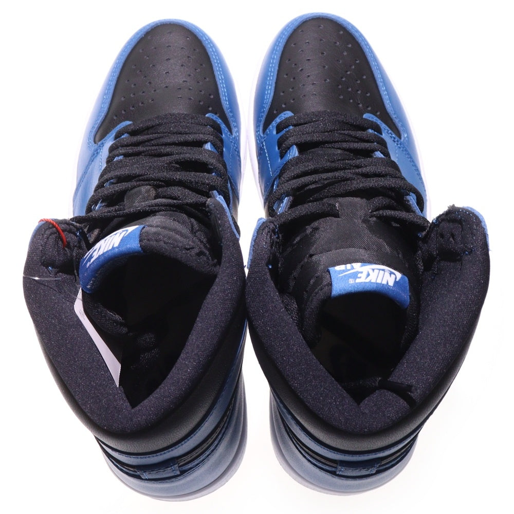NIKE(ナイキ) AIR JORDAN 1 RETRO HIGH OG DARK MARINA BLUE 555088-404 エアジョーダン1 レトロ ダークマリーナブルー ハイカットスニーカー US9.5/27.5cm